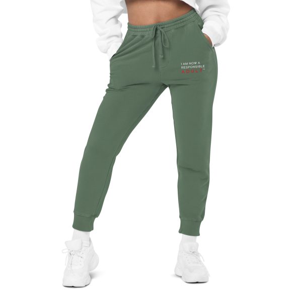 I Am Now A Responsible Adult - Unisex pigment-dyed sweatpants - Image 6