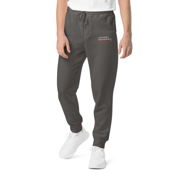 I Am Now A Responsible Adult - Unisex pigment-dyed sweatpants - Image 3