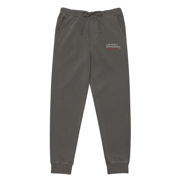 I Am Now A Responsible Adult - Unisex pigment-dyed sweatpants - Image 4