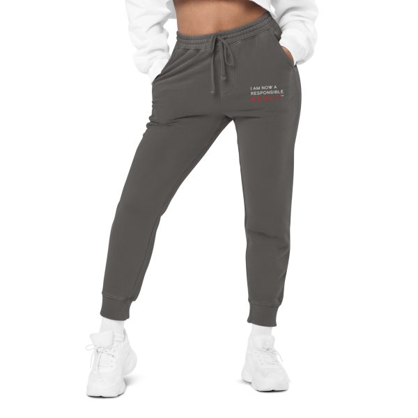 I Am Now A Responsible Adult - Unisex pigment-dyed sweatpants - Image 5