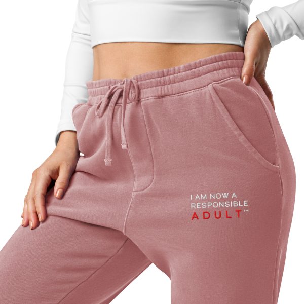 I Am Now A Responsible Adult - Unisex pigment-dyed sweatpants - Image 9