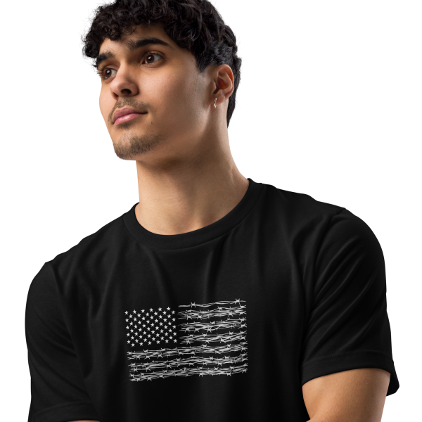 US Barbed Wire Flag - Image 2